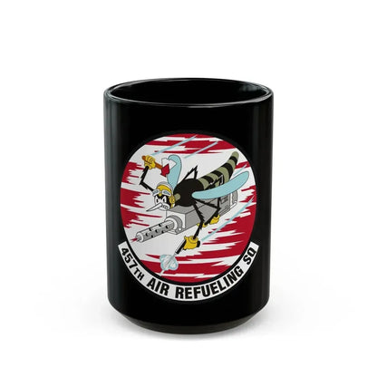 457th Air Refueling Squadron (U.S. Air Force) Black Coffee Mug 15oz - Go Mug Yourself