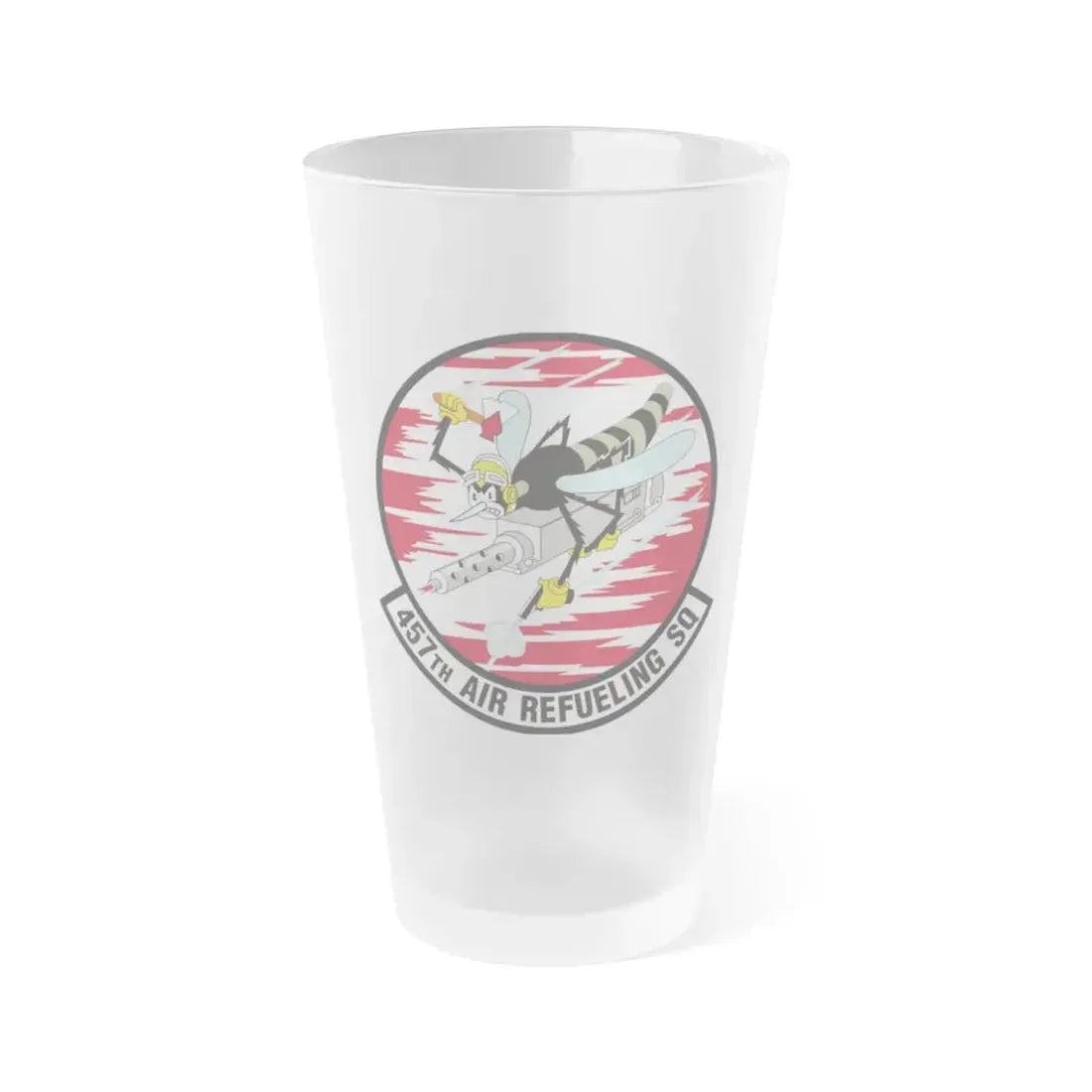 457th Air Refueling Squadron (U.S. Air Force) Frosted Pint Glass 16oz Default Title - Go Mug Yourself