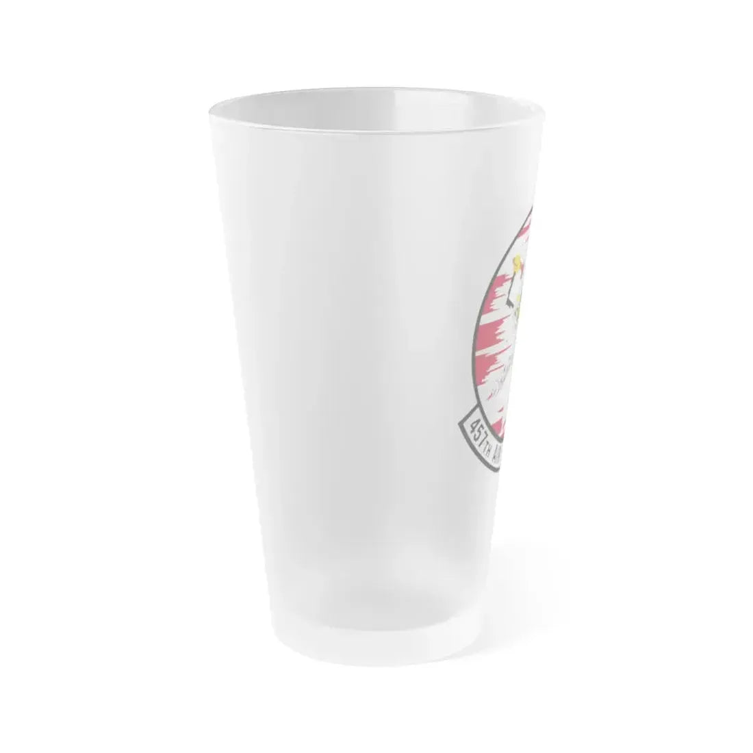 457th Air Refueling Squadron (U.S. Air Force) Frosted Pint Glass 16oz - Go Mug Yourself