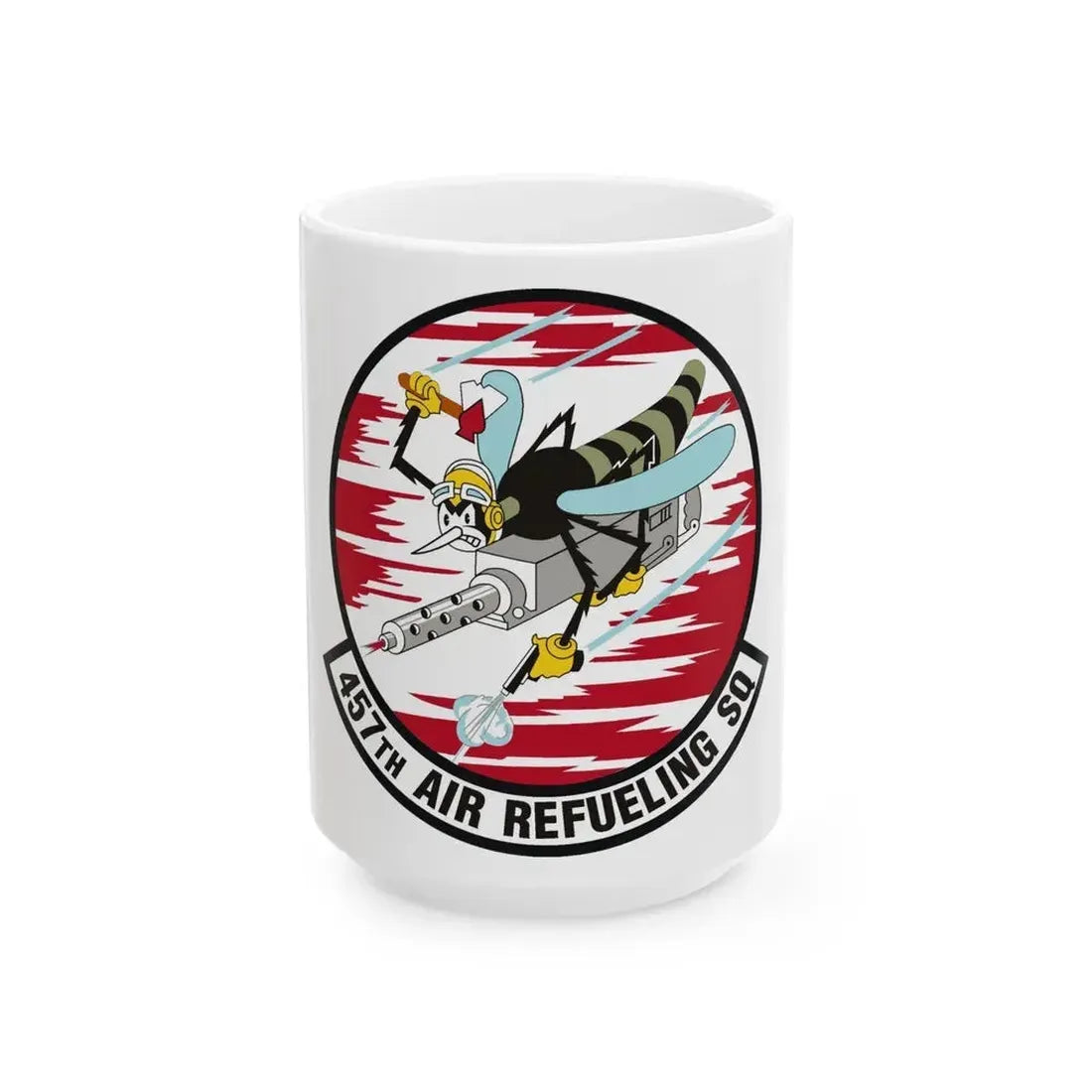 457th Air Refueling Squadron (U.S. Air Force) White Coffee Mug 15oz - Go Mug Yourself