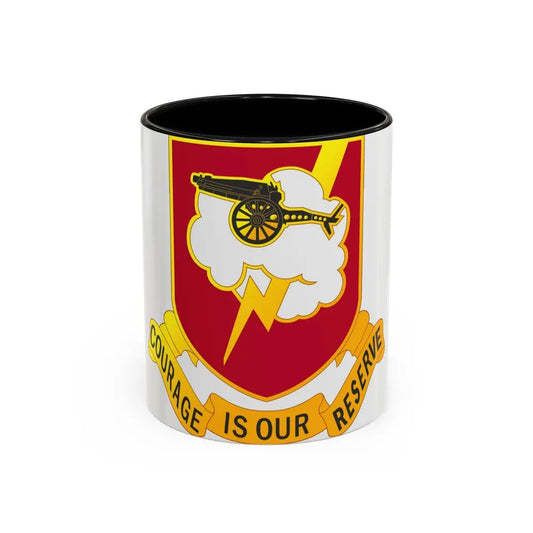 457th Airborne Field Artillery Battalion (U.S. Army) Accent Coffee Mug 11oz Black - Go Mug Yourself