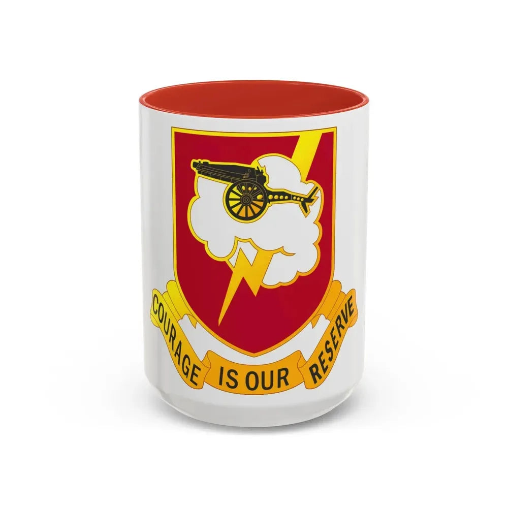 457th Airborne Field Artillery Battalion (U.S. Army) Accent Coffee Mug 15oz Red - Go Mug Yourself