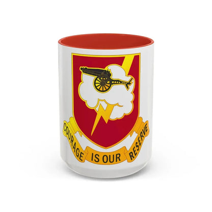 457th Airborne Field Artillery Battalion (U.S. Army) Accent Coffee Mug 15oz Red - Go Mug Yourself