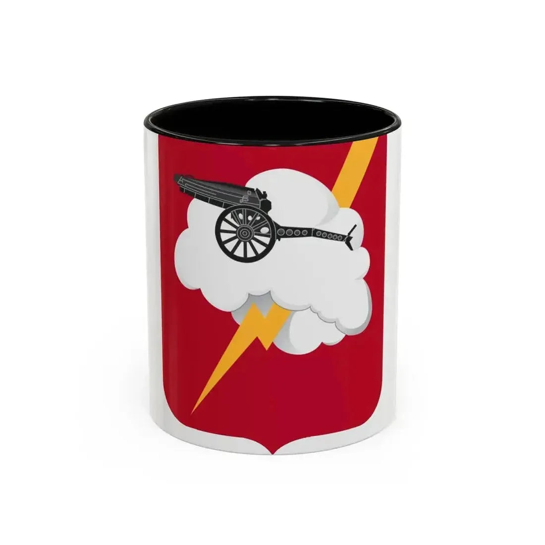 457th Airborne Field Artillery Battalion v2 (U.S. Army) Accent Coffee Mug 11oz Black - Go Mug Yourself