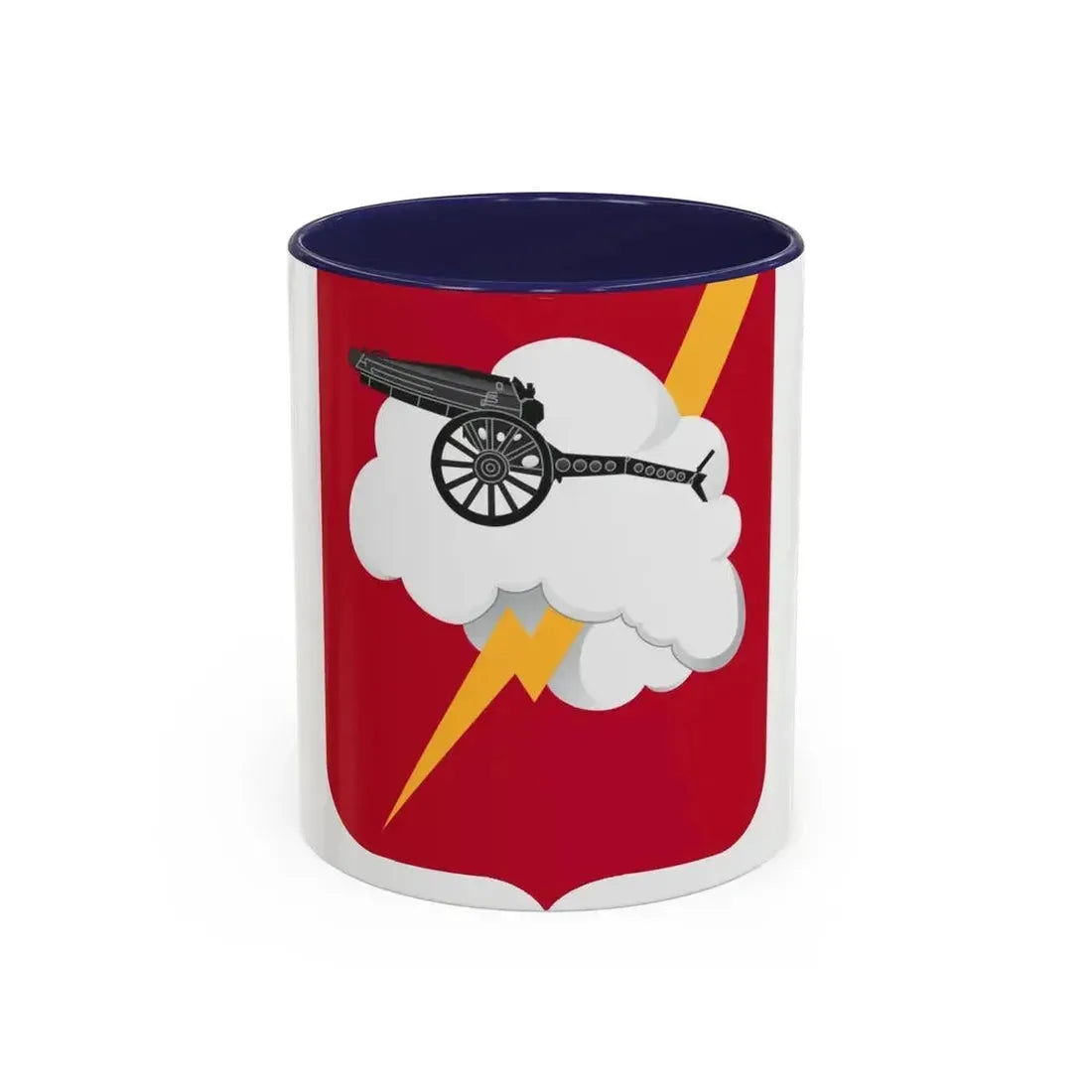 457th Airborne Field Artillery Battalion v2 (U.S. Army) Accent Coffee Mug 11oz Navy - Go Mug Yourself