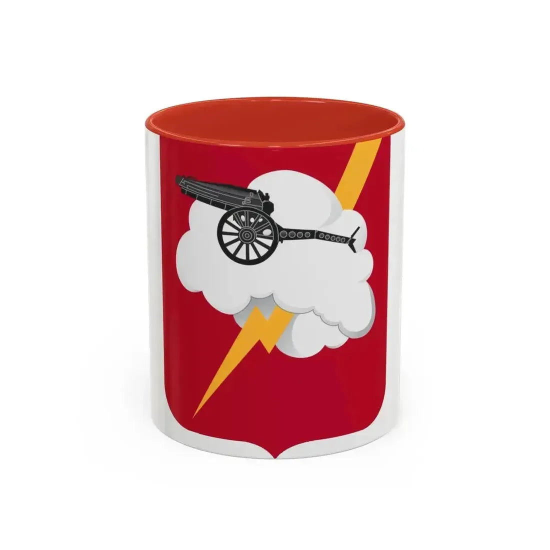 457th Airborne Field Artillery Battalion v2 (U.S. Army) Accent Coffee Mug 11oz Red - Go Mug Yourself