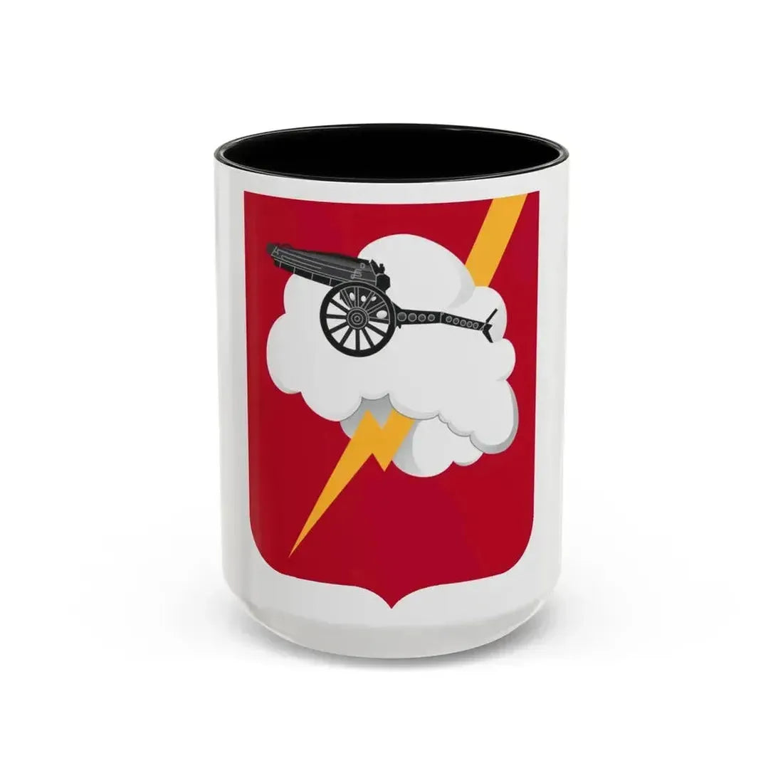 457th Airborne Field Artillery Battalion v2 (U.S. Army) Accent Coffee Mug 15oz Black - Go Mug Yourself