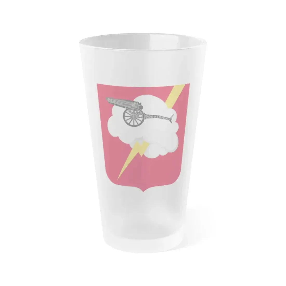 457th Airborne Field Artillery Battalion v2 (U.S. Army) Frosted Pint Glass 16oz Default Title - Go Mug Yourself