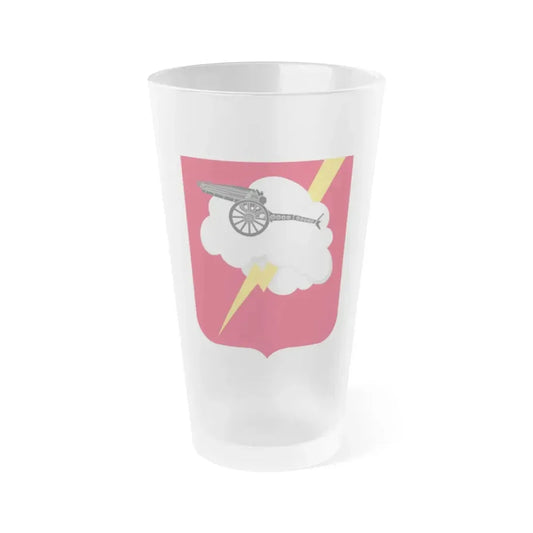 457th Airborne Field Artillery Battalion v2 (U.S. Army) Frosted Pint Glass 16oz Default Title - Go Mug Yourself