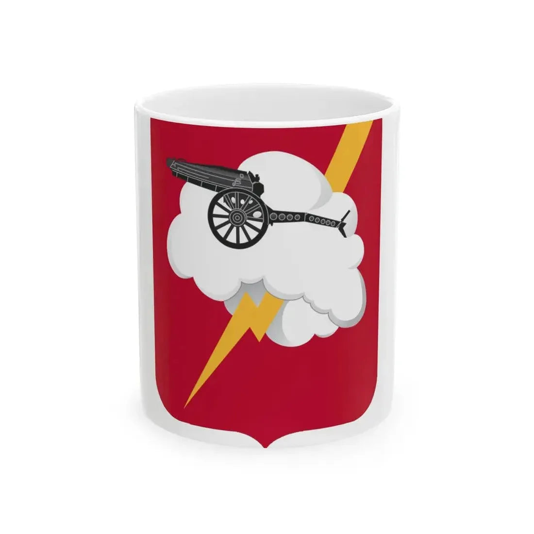 457th Airborne Field Artillery Battalion v2 (U.S. Army) White Coffee Mug 11oz - Go Mug Yourself