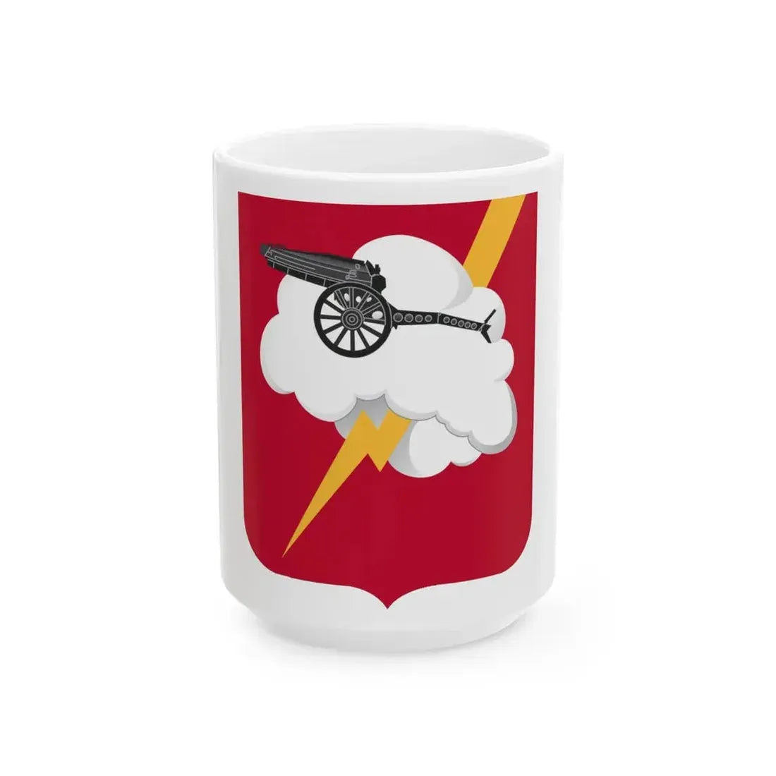 457th Airborne Field Artillery Battalion v2 (U.S. Army) White Coffee Mug 15oz - Go Mug Yourself