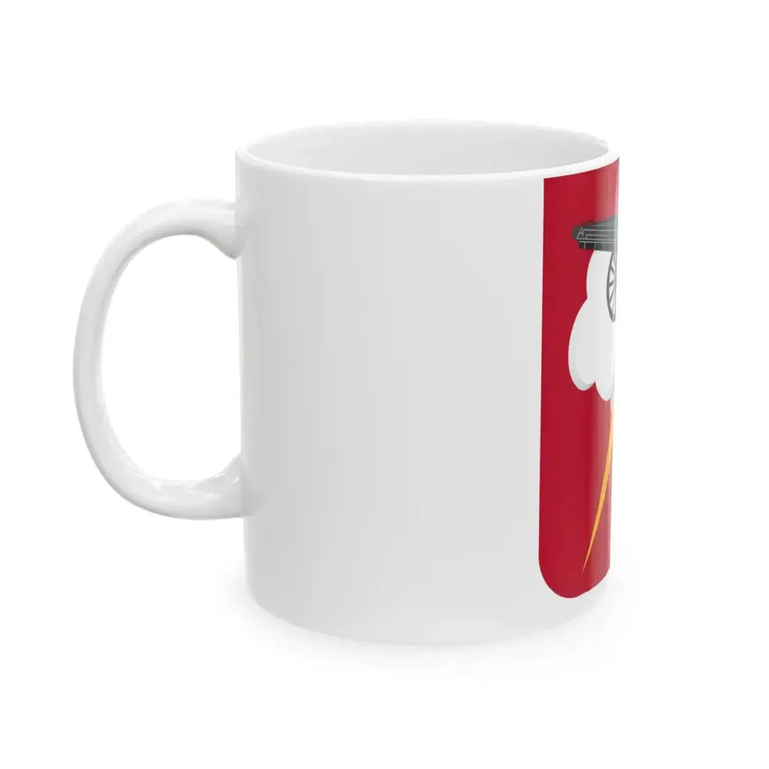 457th Airborne Field Artillery Battalion v2 (U.S. Army) White Coffee Mug - Go Mug Yourself
