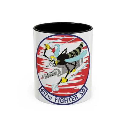 457th Fighter Squadron (U.S. Air Force) Accent Coffee Mug 11oz Black - Go Mug Yourself