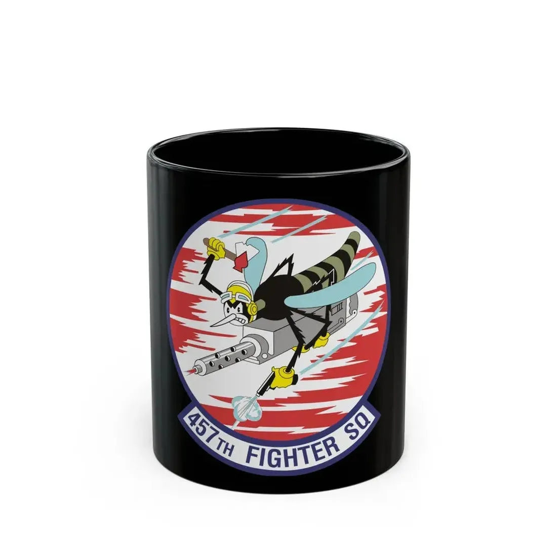 457th Fighter Squadron (U.S. Air Force) Black Coffee Mug 11oz - Go Mug Yourself