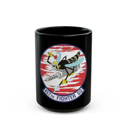 457th Fighter Squadron (U.S. Air Force) Black Coffee Mug 15oz - Go Mug Yourself