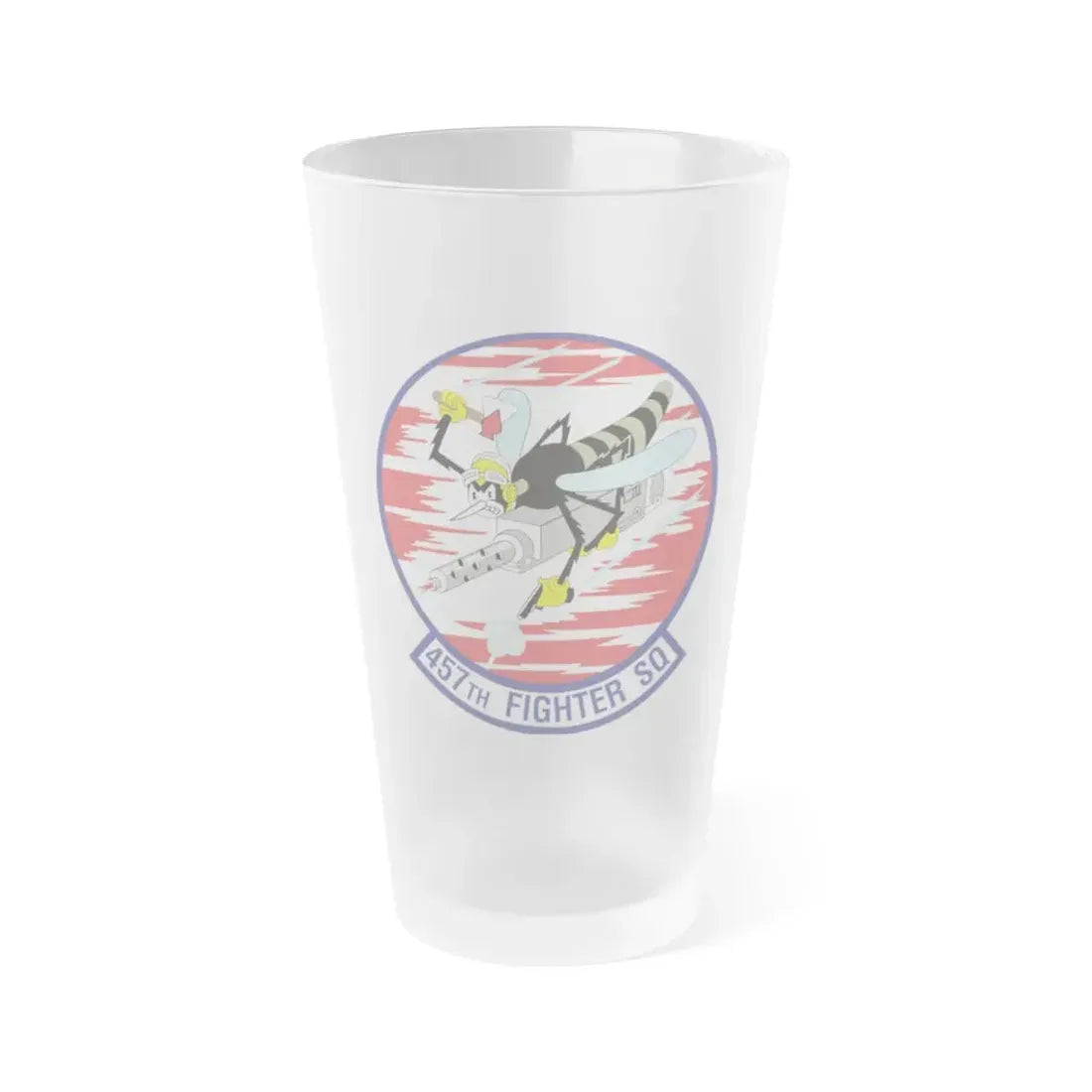 457th Fighter Squadron (U.S. Air Force) Frosted Pint Glass 16oz Default Title - Go Mug Yourself