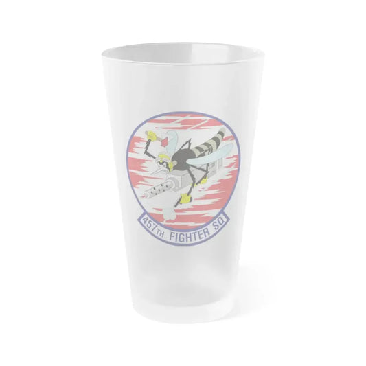 457th Fighter Squadron (U.S. Air Force) Frosted Pint Glass 16oz Default Title - Go Mug Yourself
