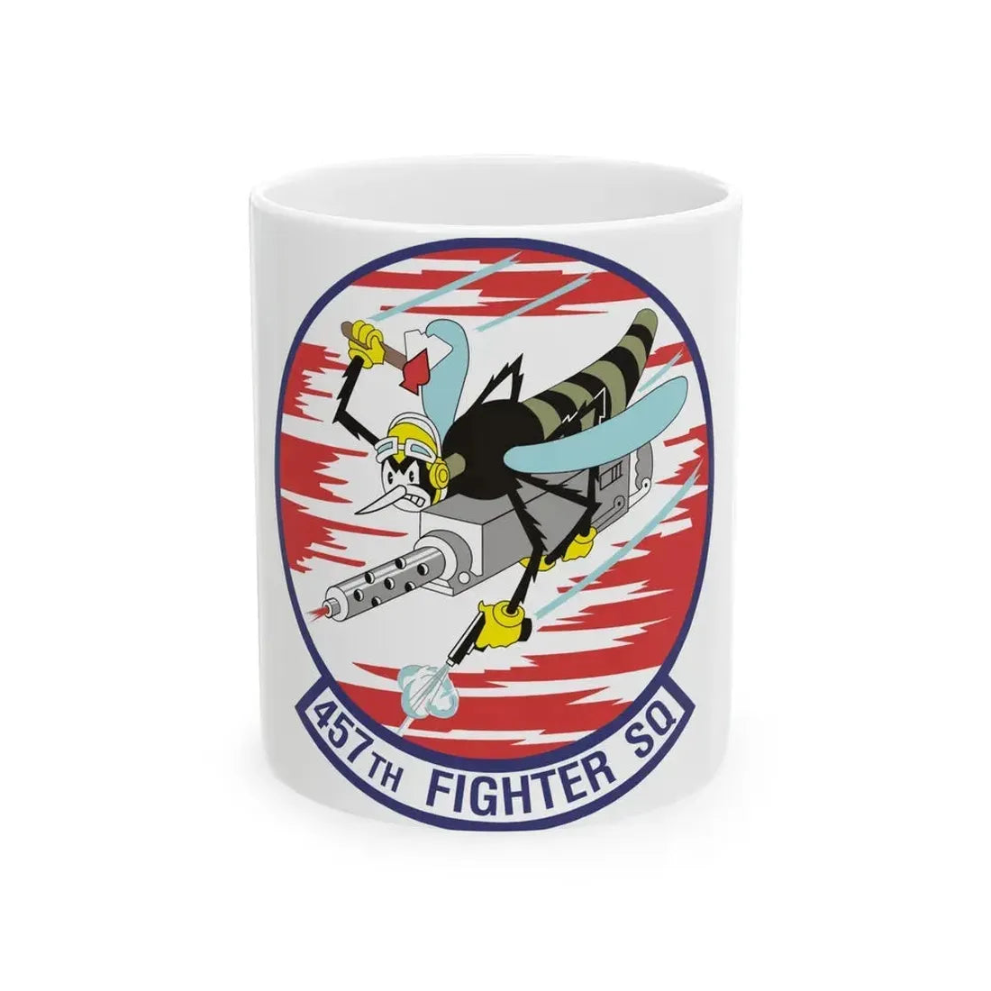 457th Fighter Squadron (U.S. Air Force) White Coffee Mug 11oz - Go Mug Yourself