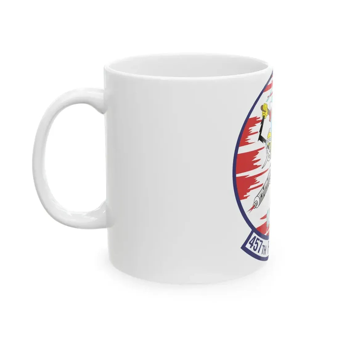 457th Fighter Squadron (U.S. Air Force) White Coffee Mug - Go Mug Yourself