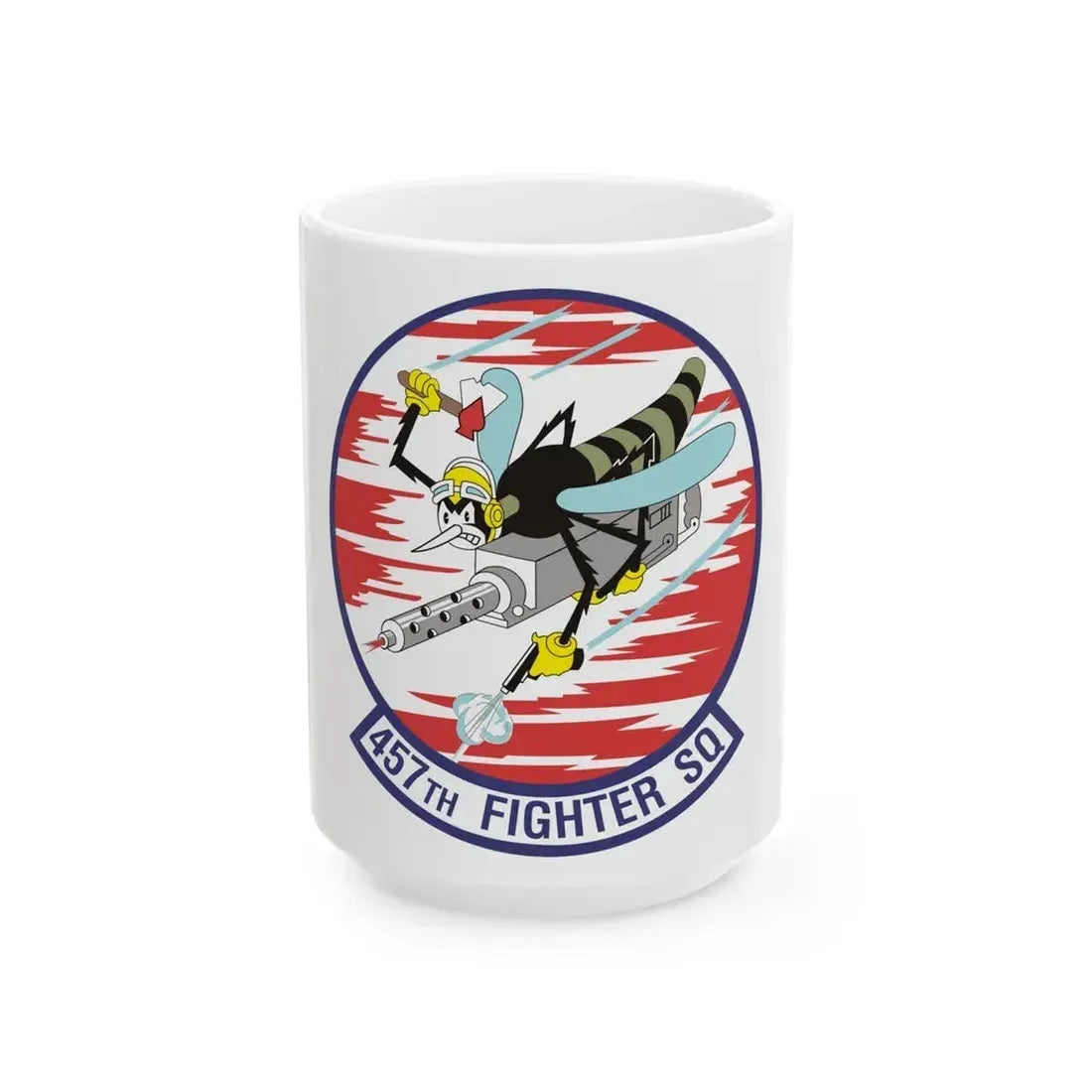457th Fighter Squadron (U.S. Air Force) White Coffee Mug - Go Mug Yourself
