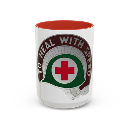 458 Surgical Hospital (U.S. Army) Accent Coffee Mug-15oz-Red-Go Mug Yourself