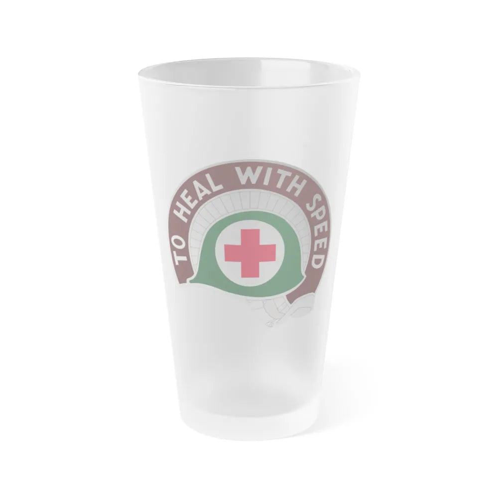 458 Surgical Hospital (U.S. Army) Frosted Pint Glass 16oz-Go Mug Yourself