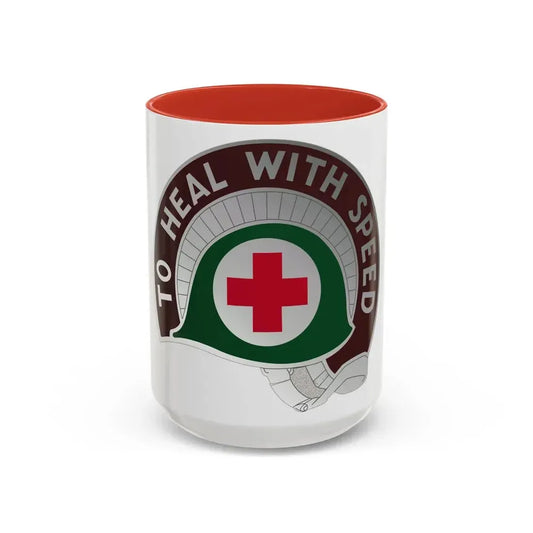 458 Surgical Hospital (U.S. Army) Accent Coffee Mug 15oz Red - Go Mug Yourself
