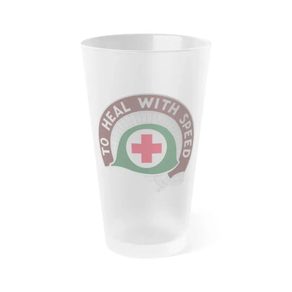 458 Surgical Hospital (U.S. Army) Frosted Pint Glass 16oz Default Title - Go Mug Yourself