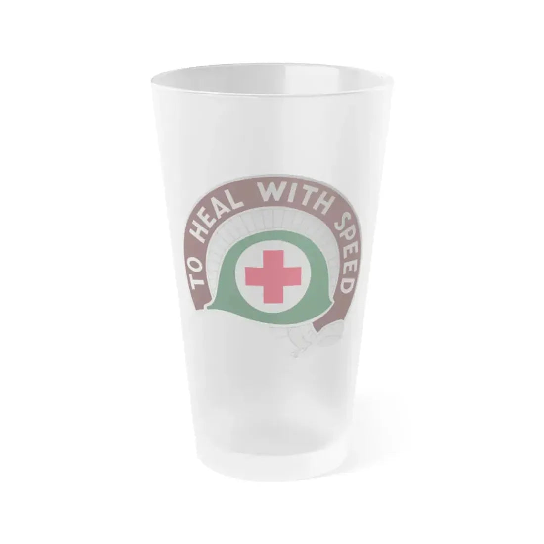 458 Surgical Hospital (U.S. Army) Frosted Pint Glass 16oz Default Title - Go Mug Yourself