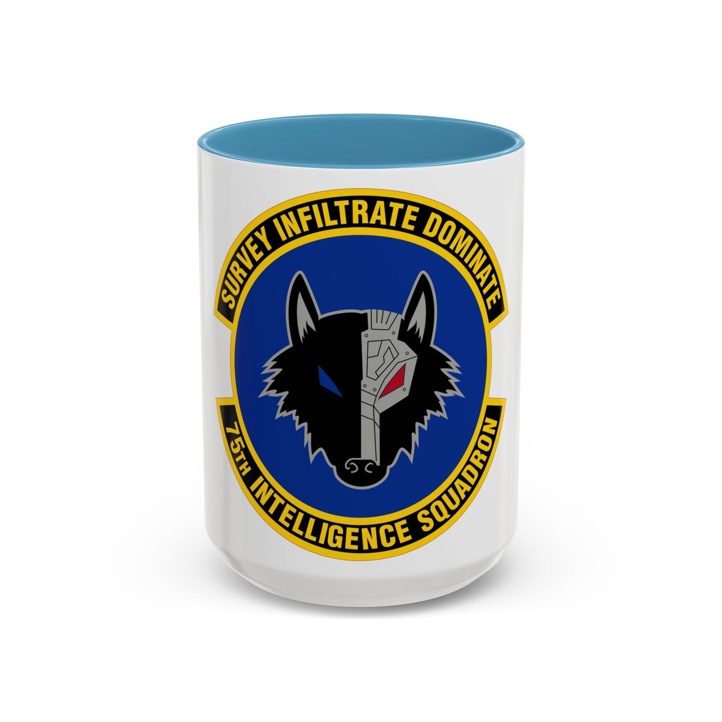 75 Intelligence Squadron ACC (U.S. Air Force) Accent Coffee Mug