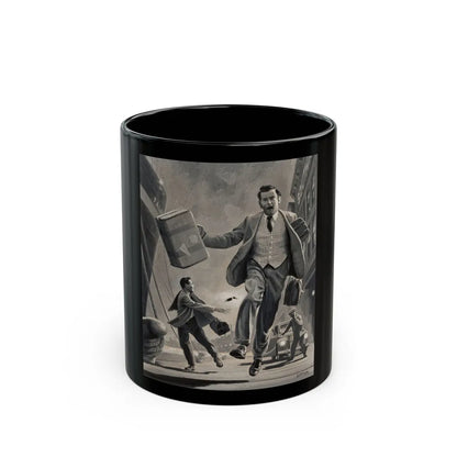 Diplomats, American Weekly magazine illustration - Black Coffee Mug-11oz-Go Mug Yourself