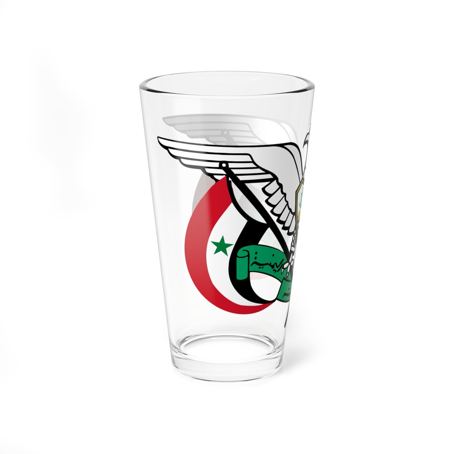 Coat of arms of Yemen Arab Republic 1974-1990 (Yemen) (Coat of Arms) Pint Glass 16oz
