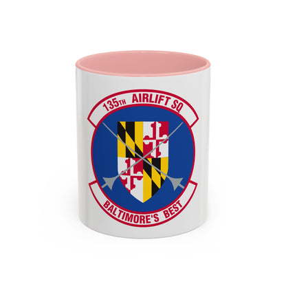 135 Airlift Squadron (U.S. Air Force) Accent Coffee Mug