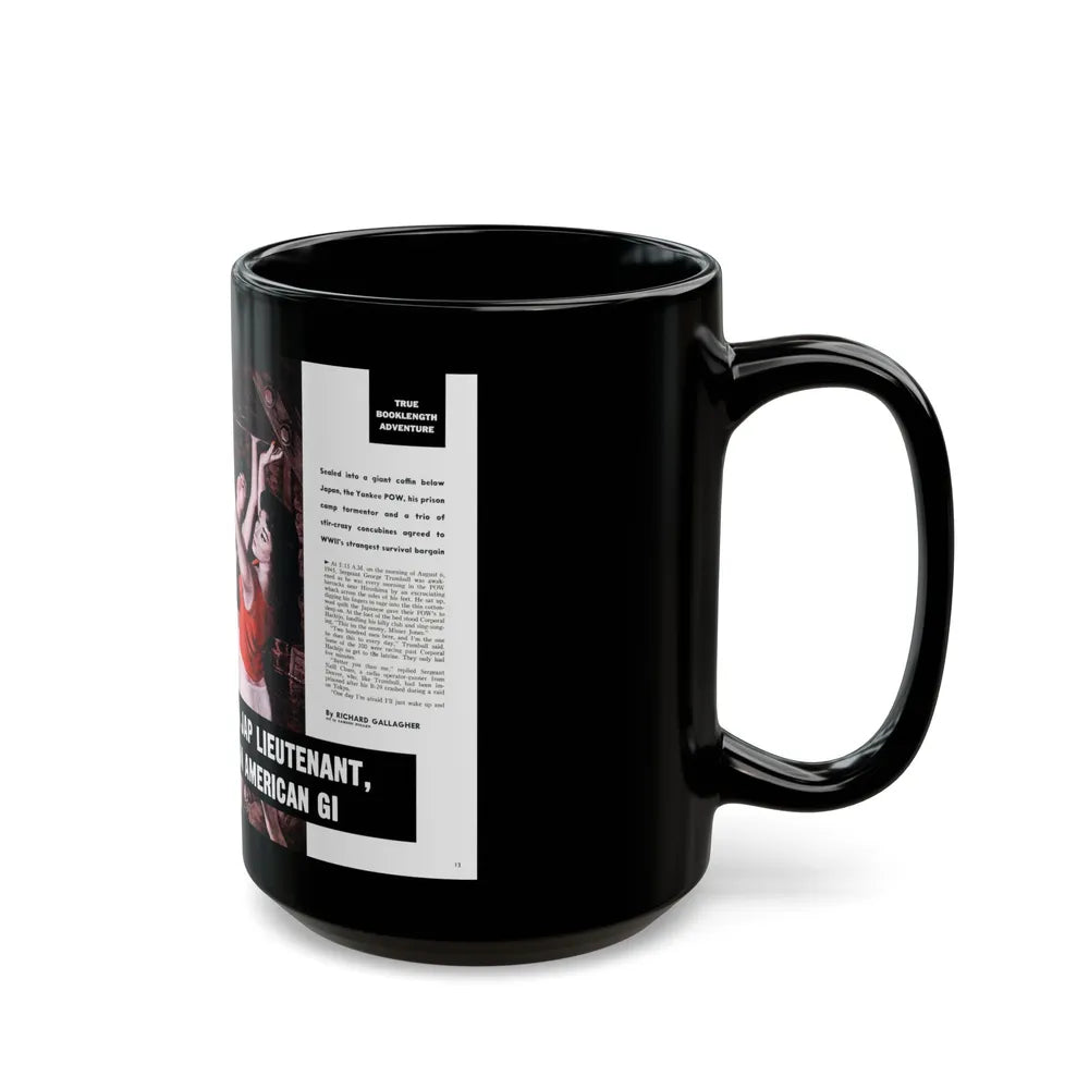 Buried Alive, Male magazine, December 1960 - Black Coffee Mug-Go Mug Yourself