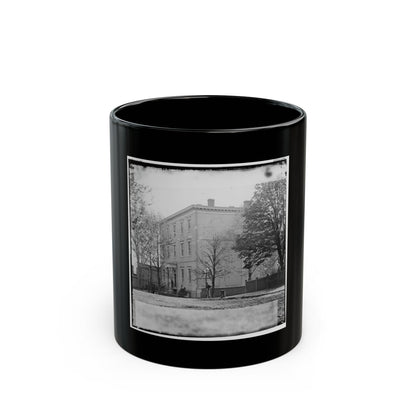 Richmond, Va. Residence Of Jefferson Davis (1201 East Clay Street); A Closer View (U.S. Civil War) Black Coffee Mug