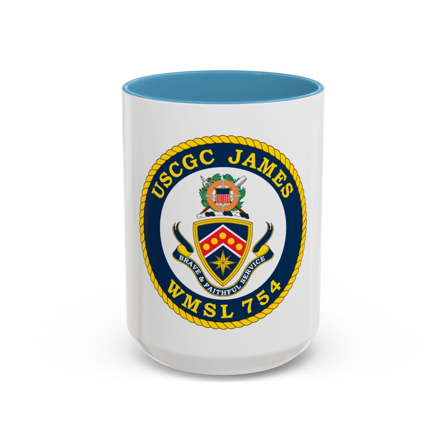 USCGC James WMSL 754 (U.S. Coast Guard) Accent Coffee Mug
