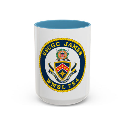 USCGC James WMSL 754 (U.S. Coast Guard) Accent Coffee Mug