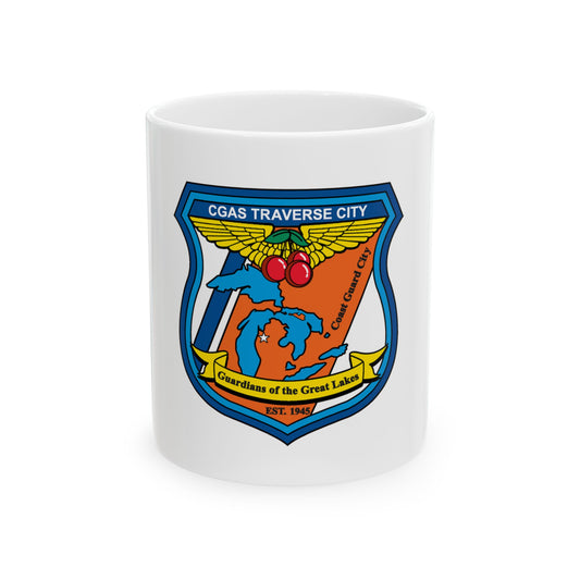 USCG Air Station Traverse City (U.S. Coast Guard) White Coffee Mug