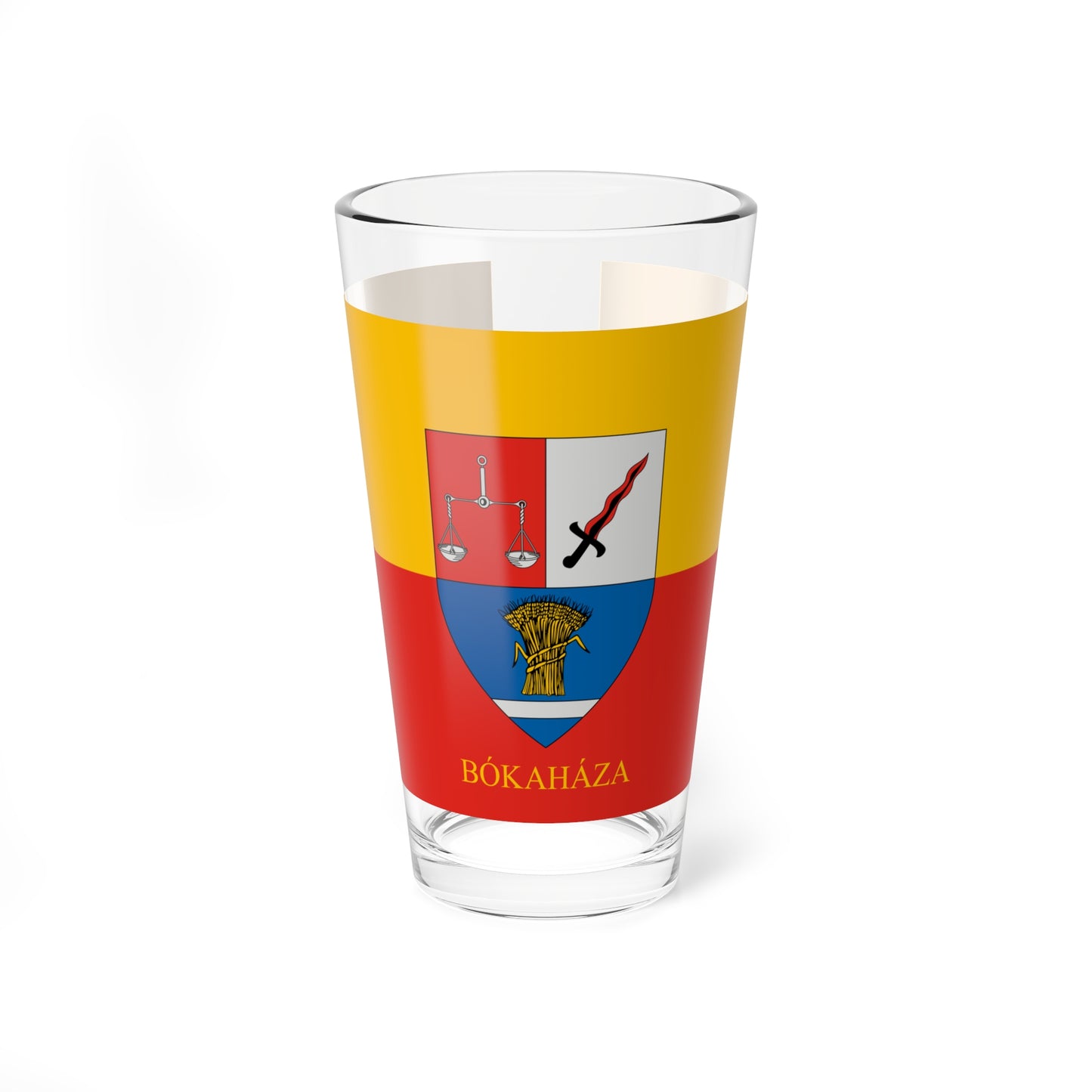 Flag of Bokahaza (Hungary) Pint Glass 16oz