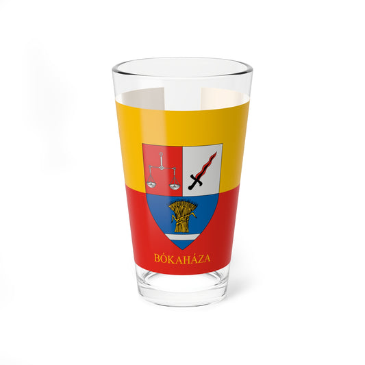 Flag of Bokahaza (Hungary) Pint Glass 16oz