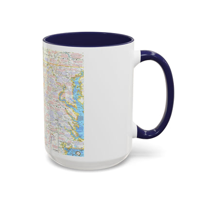 USA - Battlefields of the Civil War 2 (1961) (Map) Accent Coffee Mug