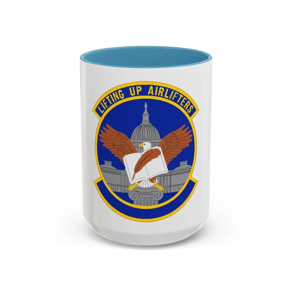 459 Force Support Squadron AFRC (U.S. Air Force) Accent Coffee Mug 15oz Light Blue - Go Mug Yourself