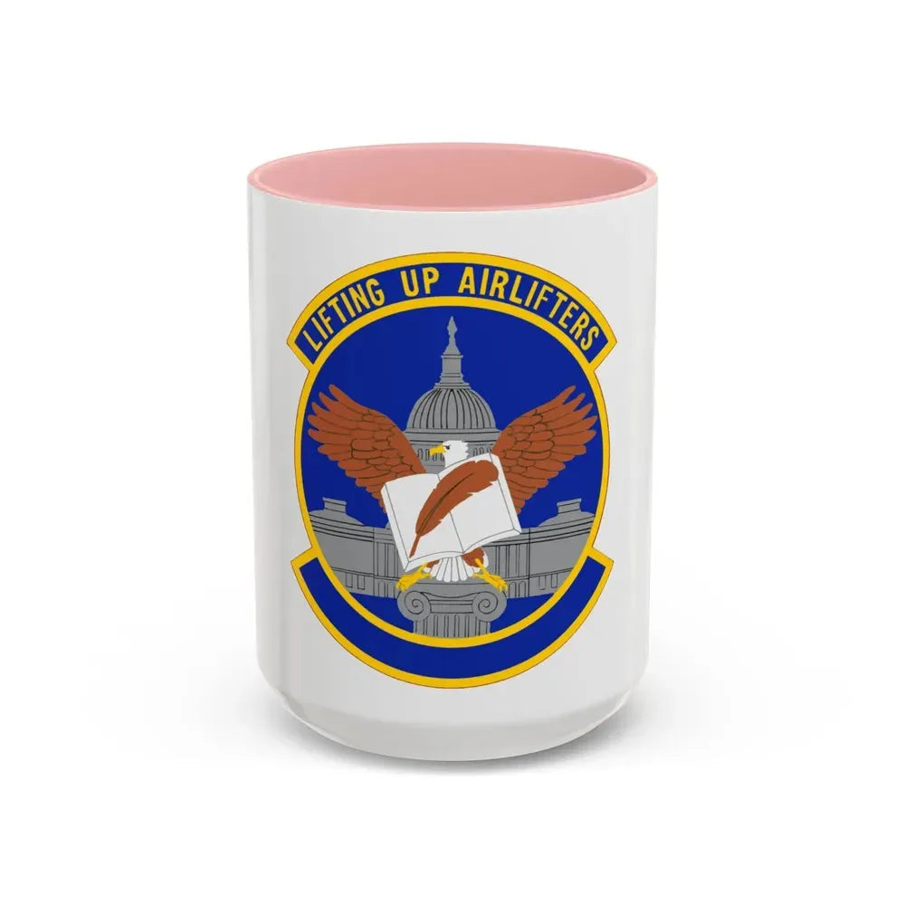 459 Force Support Squadron AFRC (U.S. Air Force) Accent Coffee Mug 15oz Pink - Go Mug Yourself