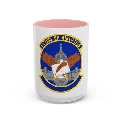 459 Force Support Squadron AFRC (U.S. Air Force) Accent Coffee Mug 15oz Pink - Go Mug Yourself