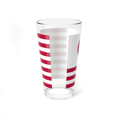 American-Japanese flag (Japan) Pint Glass 16oz