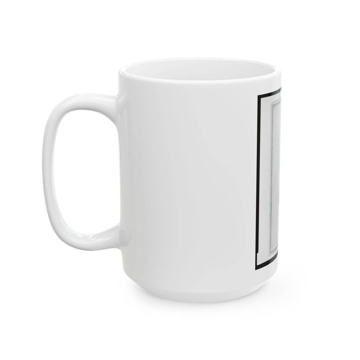 B. F. Sceva, Lt. Col., 10th N.Y. Cavalry Regiment, Head-And-Shoulders Portrait, Facing Right (U.S. Civil War) White Coffee Mug