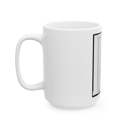 B. F. Sceva, Lt. Col., 10th N.Y. Cavalry Regiment, Head-And-Shoulders Portrait, Facing Right (U.S. Civil War) White Coffee Mug