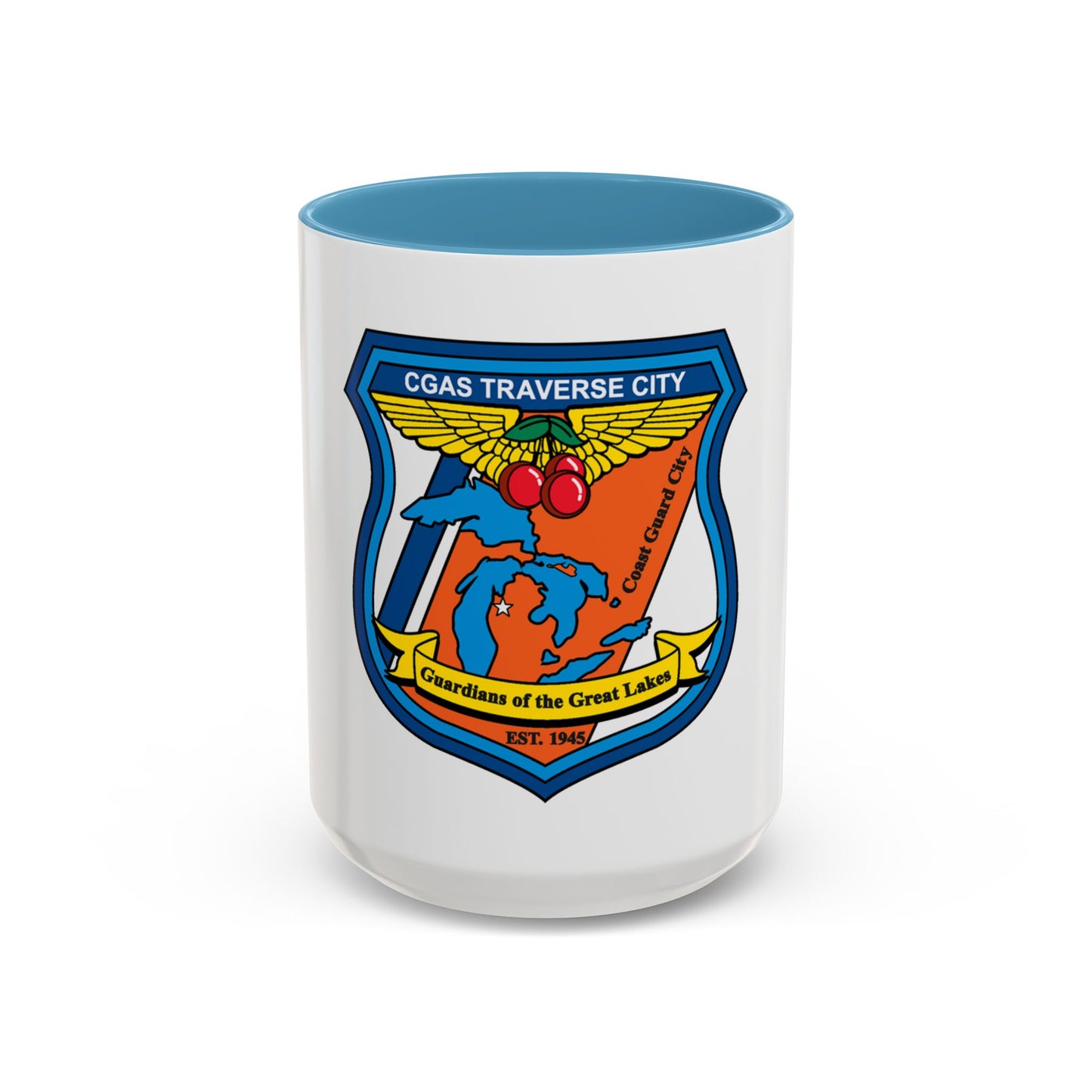 USCG Air Station Traverse City (U.S. Coast Guard) Accent Coffee Mug
