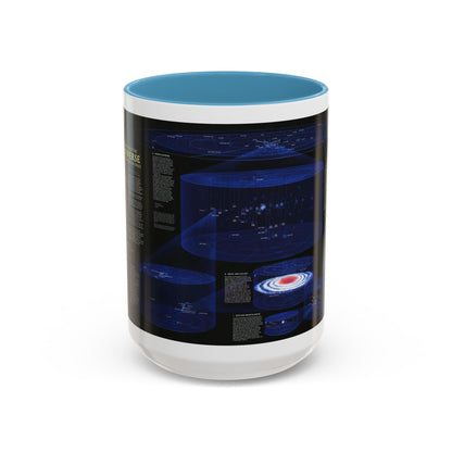 Space - The Universe - Through Time and Space (1983) (Map) Accent Coffee Mug