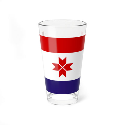 Flag of Mordovia (Russia) Pint Glass 16oz